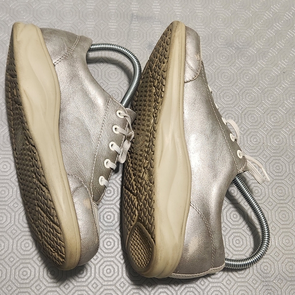 Finn Comfort Ikebukuro Silver Sneakers Lace Up Oxfords Shoes 4.5UK/ 7US - Picture 5 of 14